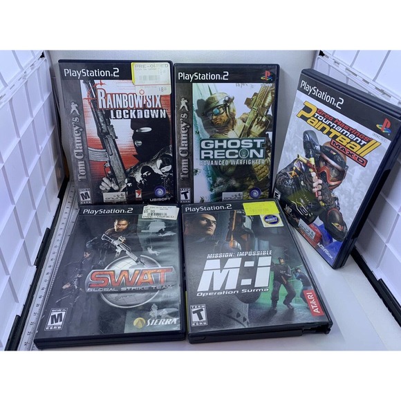 Tom Clancy's Ghost Recon Tom Clancy’s Rainbow Six Swat PlayStation 2 PS2 Bundle